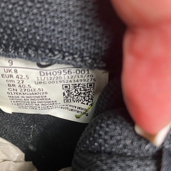 Nike Men's Court Legacy Suede Black and White Sneakers Sz 9 - Picture 11 of 12